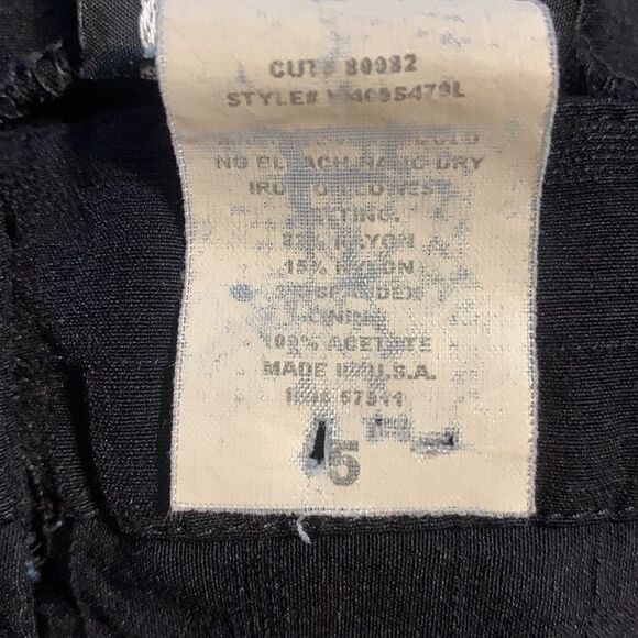 A-List by Wrapper Junior Women’s Black Long Flare Shorts 5 - Picture 7 of 7